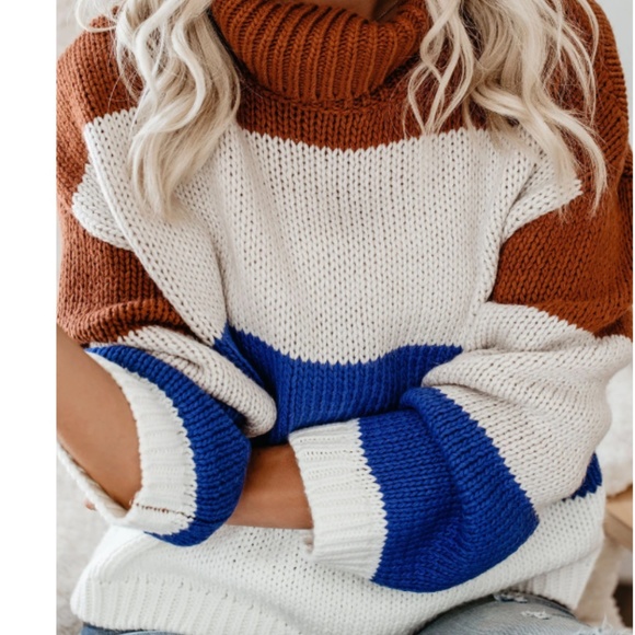 DIMA Striped Loose Knit Oversized Sweater - Picture 4 of 8